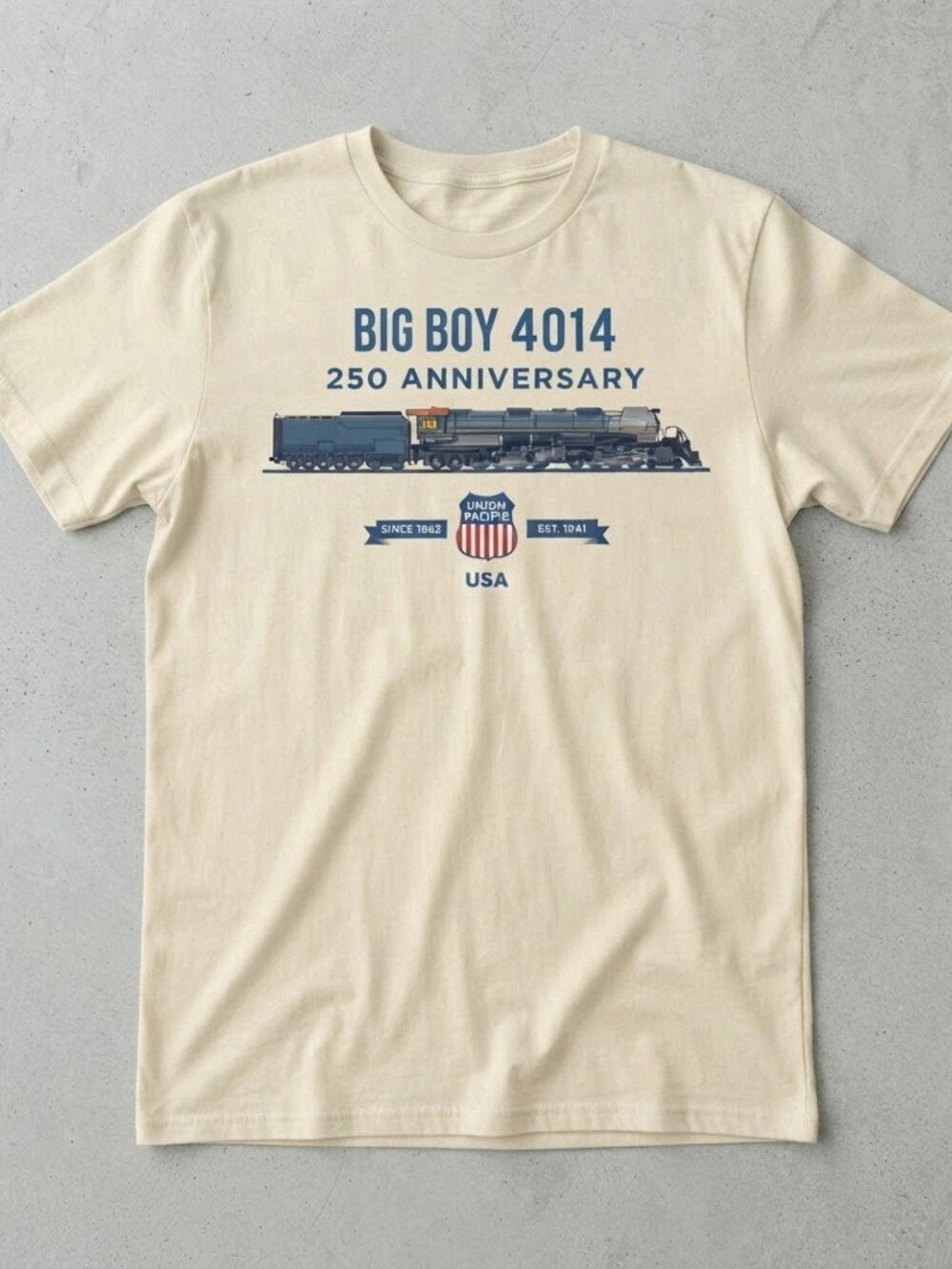 Big Boy 4014 Shirt, 250th Anniversary Vintage Steam Engine Tee, Union Pacific Tr